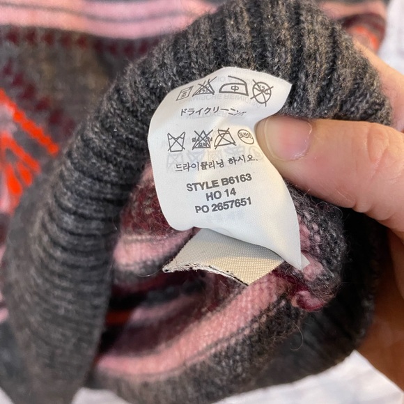 J.Crew Wool Blend Nordic Fair Isle Sweater Mohair Wool Acrylic Blend Size M - Picture 6 of 7